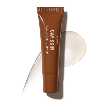 Cay Skin Isle Lip Balm SPF 30 – High Shine, Hydrating + Sheer Lip Gloss in Vanilla Brown Sugar Flavor – Formulated with Natural Ingredients for All Skin Tones – Clear, 0.35 oz
