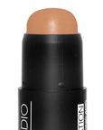 Palladio BUILD & BLEND Foundation Stick, Medium Coverage Buildable Contour Stick for Face, Ultra Blendable Creamy Formula for a Natural Shine Free Finish, (Warm Caramel)