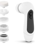 Waterproof Facial Cleansing Spin Brush Set with 5 Exfoliating Brush Heads - Electric Face Scrubber Cleanser Brush by CLSEVXY - Face Brush for Gentle Exfoliation and Deep Scrubbing