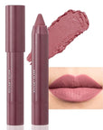 BINGBRUSH Crayon Matte Longwear Lipstick Pack Set,Moisture Smooth Color Stick Ultimate Lip Crayon for Makeup Collection - 24 hour lipstick waterproof and smudge proof Velvet Lipgloss (07#)