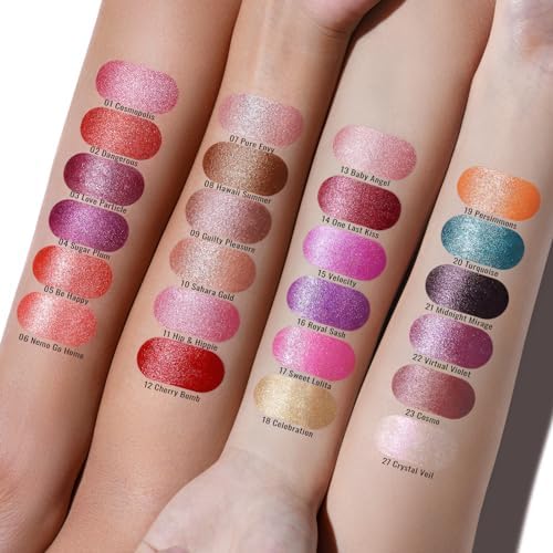 Oulac Coral Pink Lipstick for Women with Metallic 3D Shine Lightweight Hydrating Formula, High Impact Lip Color, Vegan Beauty, Full Coverage Lip Makeup, Christmas Gifts for Women, Nemo Go Home(06)