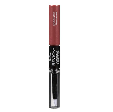 Revlon Liquid Lipstick with Clear Lip Gloss, ColorStay Overtime Lipcolor, Dual Ended with Vitamin E, 370 Everlasting Rum, 0.07 Fl Oz