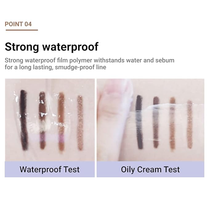ETUDE Proof 10 Gel Pencil Liner 0.3g (#1 Black) | Creamy Gel Texture Eyeliner with Wearable Shades to Create Precise Line Eye Makeup without Efforts, Korean Makeup, Perfect for Gift