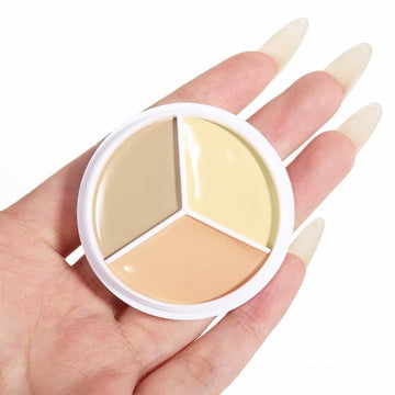 Kaely Tri Color Concealer Pot,Color Correcting Concealer for de ojeras,03