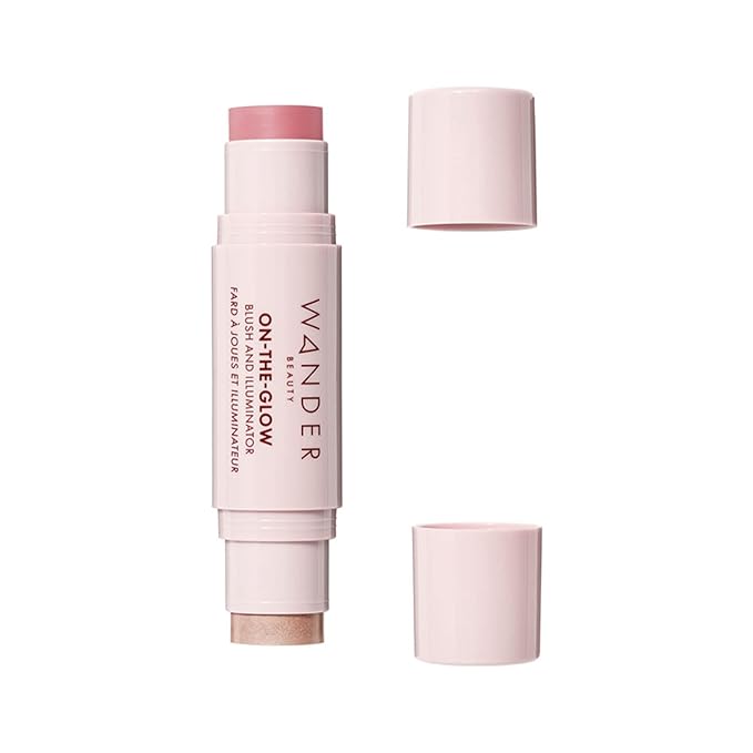 Wander Beauty On-the-Glow Blush and Illuminator - Petal - 0. 4 oz