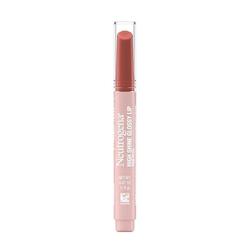 High Shine Glossy Lip, Nourishing Lip Gloss with Maracuja Oil, Antioxidant Vitamin E & Vitamins, Non-Retractable, Buildable Pigmented Color, Rose Petal, 0.07 oz