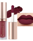 evpct 1Pcs Plum Wine Red Silky Velvet Matte Liquid Lipstick Lip Gloss Set for Women Long Lasting 24 Hours Color Stay Lipstick labiales matte larga duracion mate 24 horas originales 09#