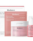 BIODANCE Collagen Pink Glow Trio: Collagen Real Deep Mask & Toner Pads & Peptide Serum for Plumping Hydration, Firming, Korean Skin Care, Gifts for women, Skin Care Set