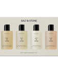 Salt & Stone Body Wash Mini Discovery Set | For Women & Men, Sulfate, Paraben, & Dye Free, Leaves Skin Soft and Hydrated | Antioxidants for Deep Moisture | Travel-Sized Body Wash