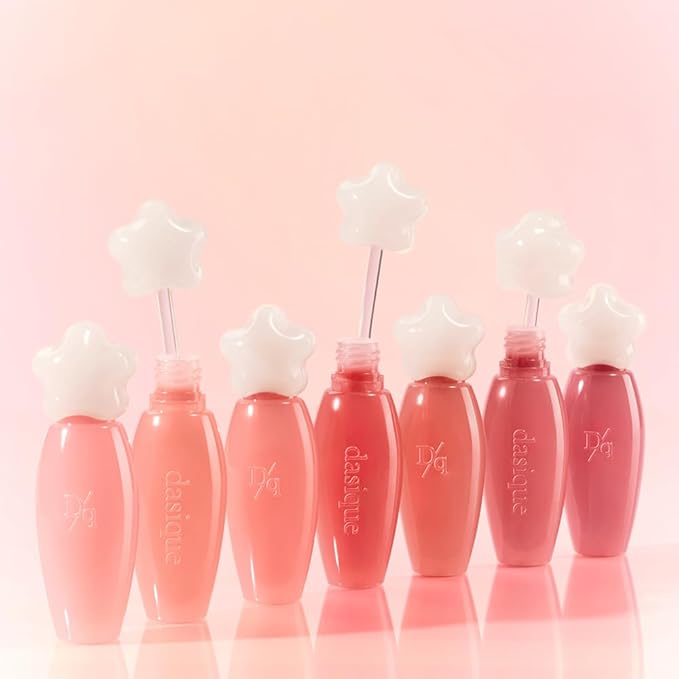 dasique Pure Water Lip Gloss 0.09 oz | Variety of Colors | Dewy Gloss | Buildable Gloss Tesxture | Non-Sticky | K-beauty (#02 Bare Pomelo)