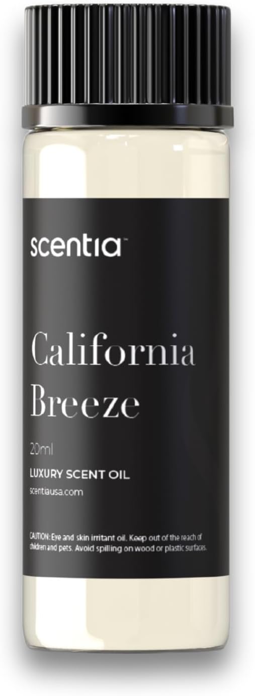 Scentia Hotel Diffuser Oil Inspired by The Delano Beach Club Hotel Scent - 20 mL 0.67 fl oz - Essential Oil Blend Orange, Green Tea & Jasmine for Aromatherapy Diffusers - California Breeze