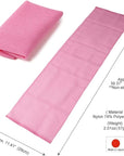 Extra Rough, Exfoliating Washcloth [Made in Japan] Exfoliating Towel Special Texture Makes Fluffy Foam Lather, Back Scrubber, Dead Skin Cell Remover [Loofah for Women and Men] (Pink)