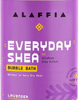 Alaffia Bubble Bath for Women, Lavender – Everyday Shea Butter Formula with Wild Yam, 32 Fl Oz