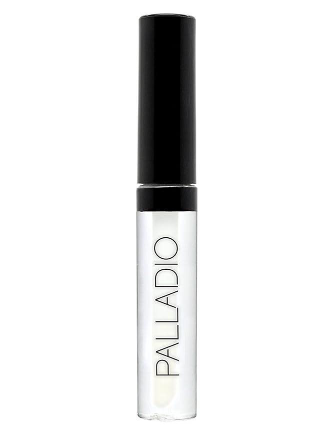 Palladio Lip Gloss, Non-Sticky Lip Gloss, Contains Vitamin E and Aloe, Offers Intense Color and Moisturization, Minimizes Lip Wrinkles, Softens Lips with Beautiful Shiny Finish, Clear