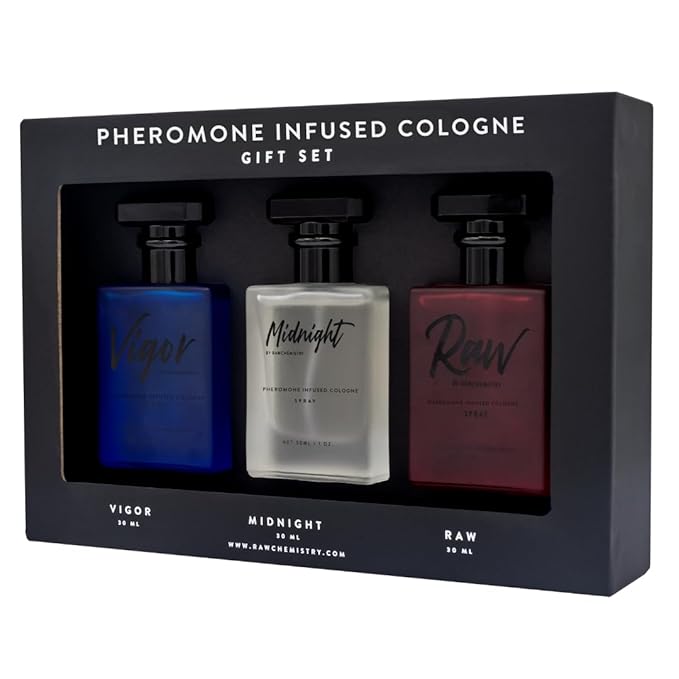 RawChemistry - A Pheromone Infused Mens Cologne Gift Set - Set of 3 Colognes