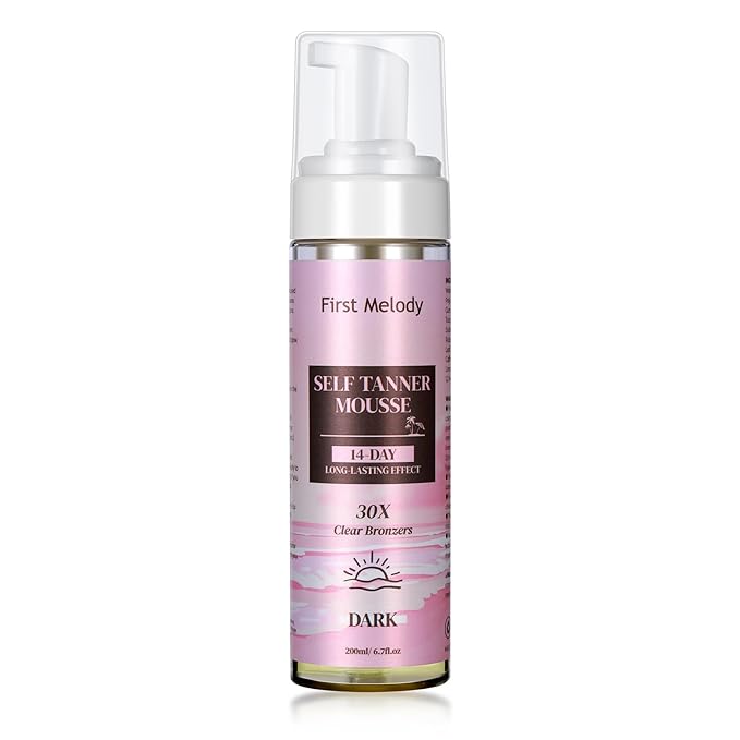 Self Tanner Mousse-30X Clear Bronzer Self Tanning Lotion for Body Fake Tan-14 Day Long Lasting Effect Quick Tan,Lightweight, Self-Tanner Foam Enriched with Aloe Vera and Coconut