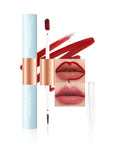 Matte Lip Stain Peel Off Lip Gloss& Lip Liner 2-in-1: One end defines lips with precision liner, the other peels off to reveal long-lasting, waterproof, smudge-proof, transfer-proof matte color.4#