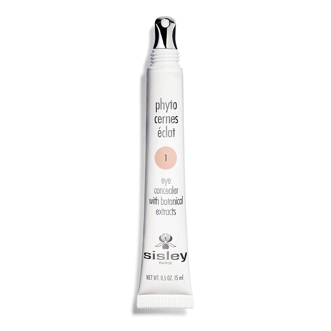 Sisley Paris Phyto-Cernes Eclat, No. 1 - 15 mL - Eye Concealer - Tinted Anti-Dark Circles Product - Instantly Masks Dark Circles & Targets Puffiness - Natural, Long-Wear Finish - Includes Brush