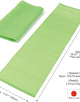 Extra Rough, Exfoliating Washcloth [Made in Japan] Exfoliating Towel Special Texture Makes Fluffy Foam Lather, Back Scrubber, Dead Skin Cell Remover [Loofah for Women and Men] (Green)