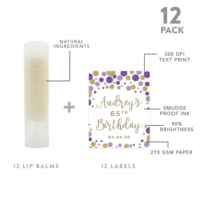 Andaz Press Personalized Milestone Birthday Party Glitter