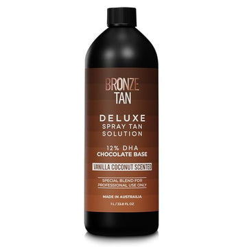 Bronze Tan Dark Spray Tan Solution - Professional Tanning Solution for Spray Tan Machine - Airbrush Spray Tan - Sunless Tanning Solution 1L/33.8 FL OZ