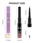 Kaely 2-in-1 Matte Lipstick and Lip Liner, Liquid Lip Stain Makeup for women Long Lasting Waterproof Smudge Proof, labiales matte mate larga duracion listip 24 hours originales, 35 Mauve Pink