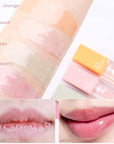 Plumping Lip Oil Set, Hydrating Lip Gloss Tinted Lip Balm Lip Care, Fruit Extract Lip Gloss Tinted for Dry Lip Moisturizing and Hydrating, Long Lasting Nourishing Non-sticky Cup (avocado)