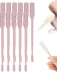 2025 New 2 in 1 Nasal Hair Cutter, Double Sided Nose Hair Knife Nostril Hair Remover Tool, Manual 360° Rotating Nose Hair Trimmer, Mini Noses Hair Remover Tool for Women and Men (Pink, 12 Pcs)