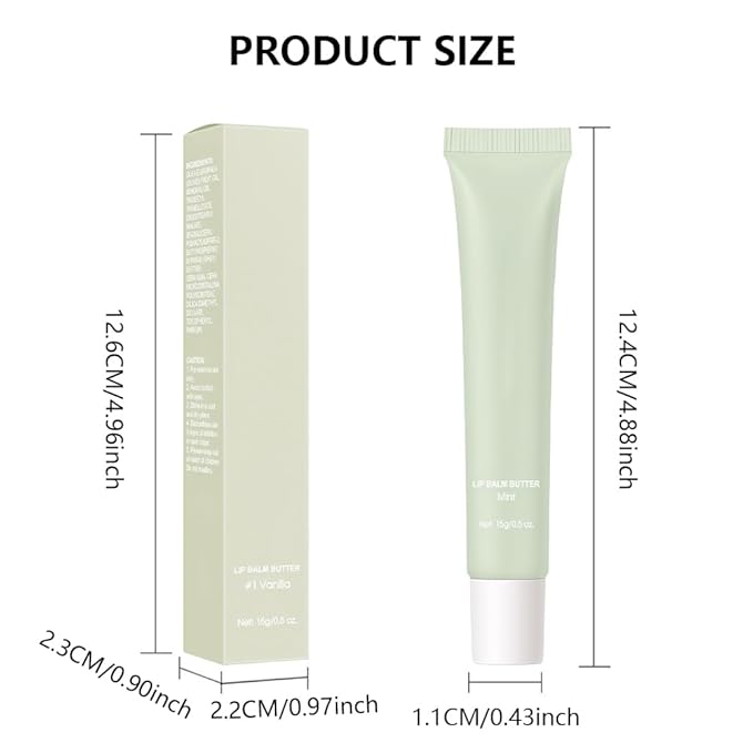 Summer Lip Butter Balm Lip Gloss, Ultra-Hydrating Natural Vegan Lip Balm, Sheer-Tinted Shine & Hydration, Soothes & Softens Dry Lips Skincare, Bálsamo labial hidratante #2 Mint