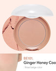 ETUDE Lovely Cookie Blusher #BE101 Ginger Honey Cookie 4g | Glowing & Natural Powder Blush with Long-Lasting Sebum Control | Easy Application | Puffy Cushion for a Lovely Makeup Look