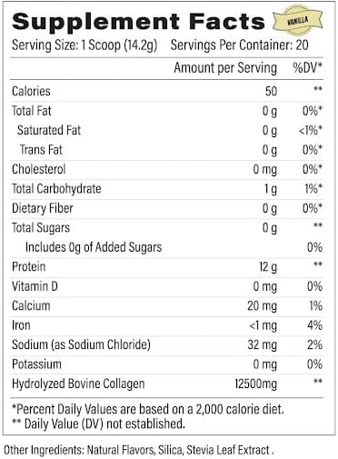 Grow Young Fitness Collagen Protein - Vanilla, Promotes Skin, Bones, Joints, Weight Loss, Sugar Free (12.41 oz) (1 Pack, 20 Servings)