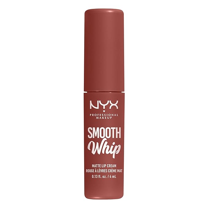 NYX PROFESSIONAL MAKEUP Smooth Whip Matte Lip Cream, Long Lasting, Moisturizing, Vegan Liquid Lipstick - Latte Foam (Pinky Mauve)