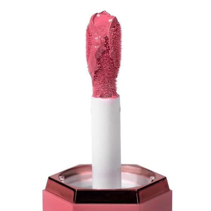 Palladio Liquid Blush for Cheeks & Lips 2-in-1 Makeup, Weightless Cream Formula, Smudge Proof Long-Wearing, Natural Look, Dewy Finish, Cool Pink