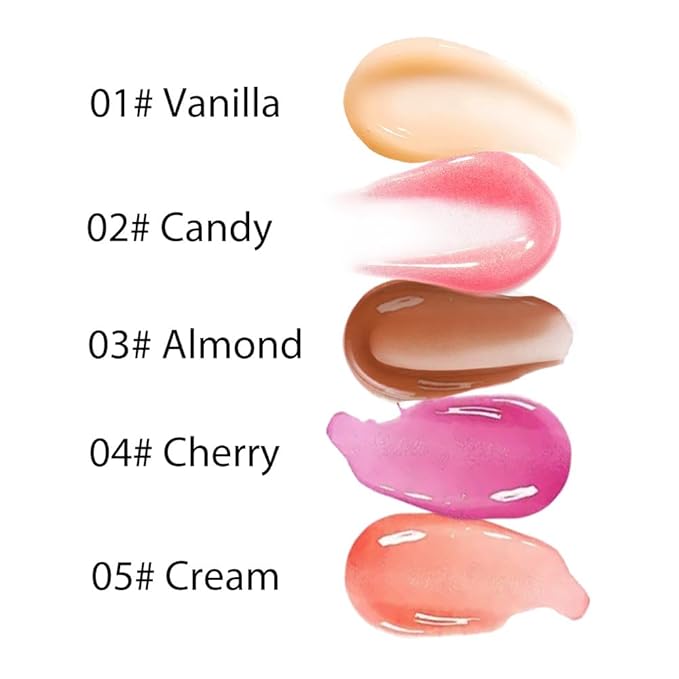 Summer Hydrating Lip Butter Balms Lip Gloss,Natural Vegan Lip Balm Tinted for Instant Moisture,Shine,Hydration Brown-Tinted,Soothes & Softens Dry Lips,Bálsamo labial hidratante 03#Almond (0.5 Fl Oz)