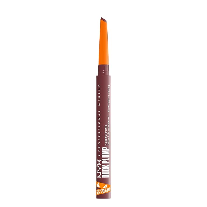 NYX PROFESSIONAL MAKEUP Duck Plump Plumping Lip Liner, Matte Pencil With Up To 10HR Wear, Fill Em In (Pink Lip Liner)