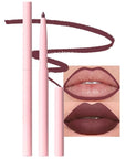 evpct Plum Matte Creamy Retractable Lip Liner Pencils for Shaping & Sculpting Lips, Lip Pencils for Women Long Lasting Waterproof Rich Lip Colors Liner Crayon Lipstick delineador de labios 06