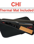 CHI Tourmaline Ceramic Flat Iron, Hair Straightener For An Even & Smooth Finish, 1 1/2" Iron, Onyx Black