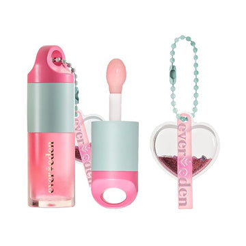 Evereden Kids Tinted Lip Gloss: Sakura - Non Toxic, Vegan Clean Makeup - Soothing & Hydrating Lip Gloss with Cherry, Peach, & Cranberry Oils