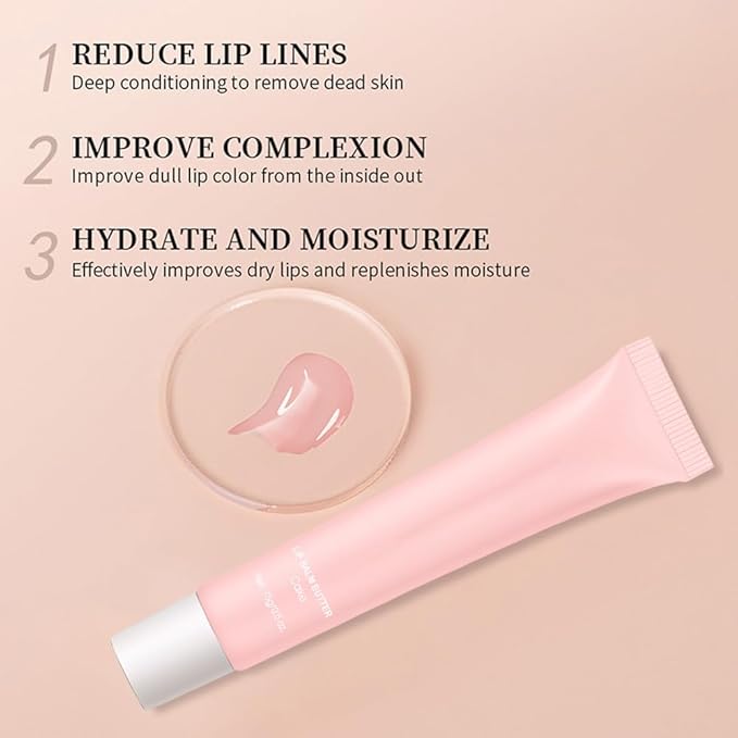 Summer Lip Butter Balm Lip Gloss, Ultra-Hydrating Natural Vegan Lip Balm, Sheer-Tinted Shine & Hydration, Soothes & Softens Dry Lips Skincare, Bálsamo labial hidratante #4 Cake 0.5 Fl Oz