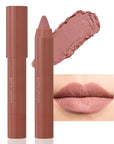 BINGBRUSH Crayon Matte Longwear Lipstick Pack Set,Moisture Smooth Color Stick Ultimate Lip Crayon for Makeup Collection - Waterproof Velvet Lipgloss (06#, 1 Count (Pack of 1))
