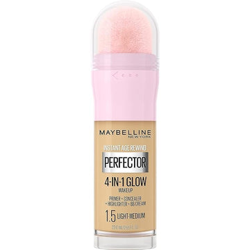 Maybelline New York Instant Age Rewind Instant Perfector 4-In-1 Glow Makeup, Light/Medium