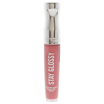 Rimmel Stay Glossy Lip Gloss - Non-Sticky and Lightweight Formula for Lip Color and Shine - 150 Claridge's Ruby, .18oz