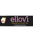 Ellovi Natural Lip Butter Lip Balm - Creamsicle - Pure Enough to Eat - Made With Just 6 Vegan Ingredients - 100% Natural & Organic Moisturizing Lip Care for All Day Hydration (Single)