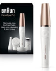 Braun Face Epilator Facespa Pro 911, Facial Hair Removal for Women, Hair Removal Device, 3-in-1 Epilating, Cleansing Brush and Skin Toning with 3 extras