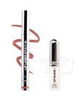 Sacheu Lip Liner STAY-N & Lip Elixir Bundle — Long Lasting Matte Lip Tattoo, Transfer Proof Lipstain Infused with Hyaluronic Acid & Vitamin E, for All Skin Types — P-inked and Clear