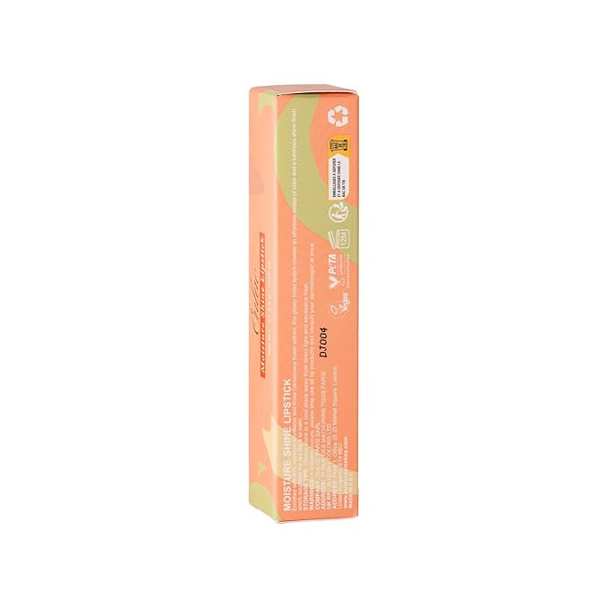 Oulac Coral Peach Red Lipstick for Women - Moisturizing Lip Stick Red, Glossy Tinted Lip Balm, Sheer Shine Juicy Finish, Lightweight and Hydrating Formula for Dry Lip Care, Vegan 2.2g/0.07oz (04)