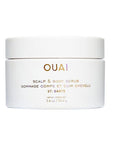 OUAI Scalp & Body Scrub, St. Barts Travel Size - Exfoliating Body Scrub with Sugar & Coconut Oil Blend for Smooth, Moisturized Skin - Gentle Scalp Scrub for Removing Product Build Up (3.4 oz)