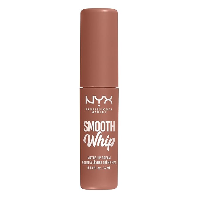 NYX PROFESSIONAL MAKEUP Smooth Whip Matte Lip Cream, Long Lasting, Moisturizing, Vegan Liquid Lipstick - Pancake Stacks (Cool Beige Nude)