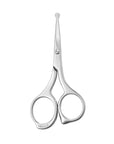 LIVINGO Nose Hair Scissors – Precision Stainless Steel Trimming Scissors with Rounded Tips, Safe and Easy Grooming for Nose, Ear, and Facial Hair