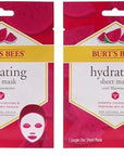 Burt's Bees Hydrating Sheet Mask With Watermelon 1 Pc (Pack of 2)